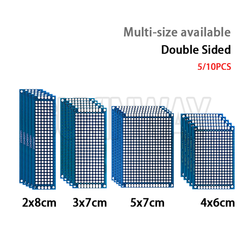 Perfboard - 5-10 Buah Papan Prototipe Sirkuit Biru