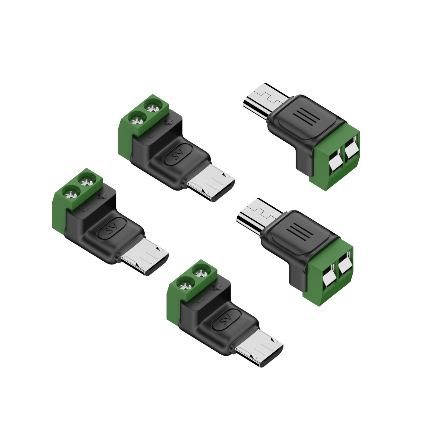 Screw Terminal Block - 5 Buah Terminal Sekrup 2-Pin ke