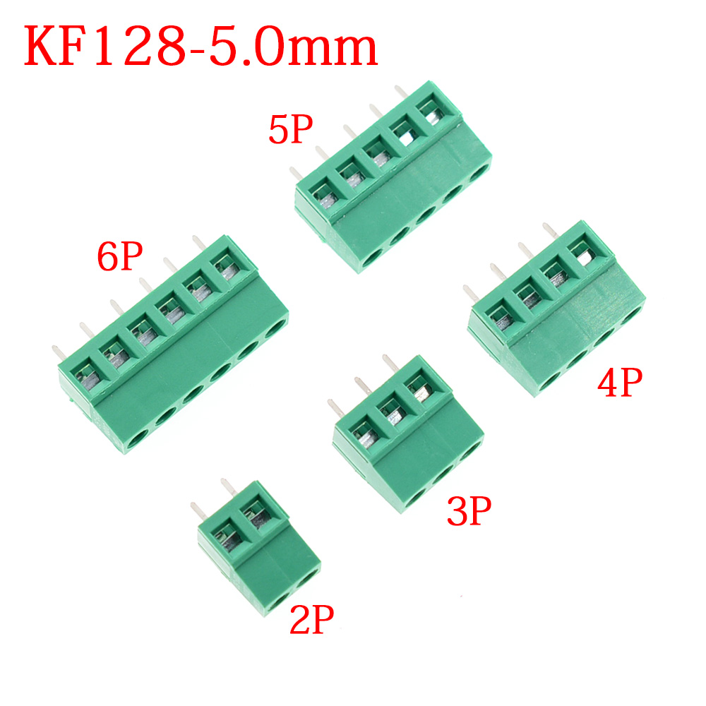 Screw Terminal Block - 10/50 Buah KF128-5.0mm KF128 5.0 PCB