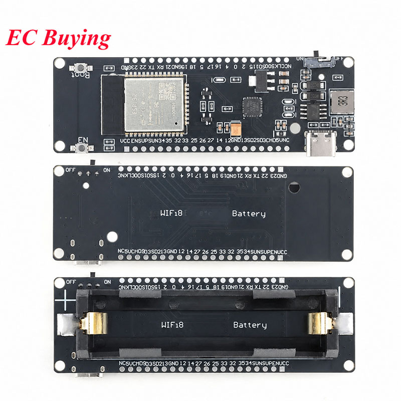 Esp32 Battery Holder Lipo - Papan Pengembangan Modul ESP32 dengan WiFi