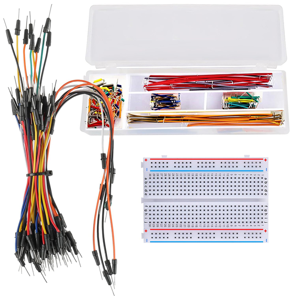 Breadboard 400 Point - Kawat Jumper papan roti, Kit kawat