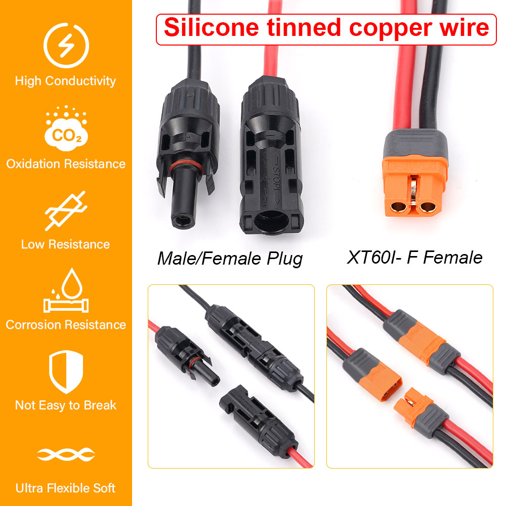 1/2/3/6M XT60 12AWG XT60i-F Ko - Ipex Connector ulasan dan harga
