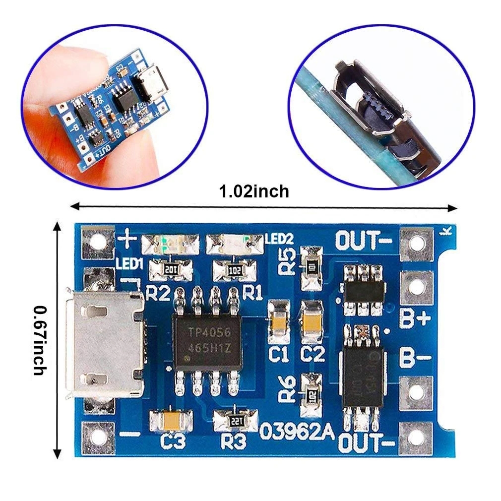 1-20 Buah Tipe-c/Mikro/Mini US - Tp4056 Module ulasan dan harga