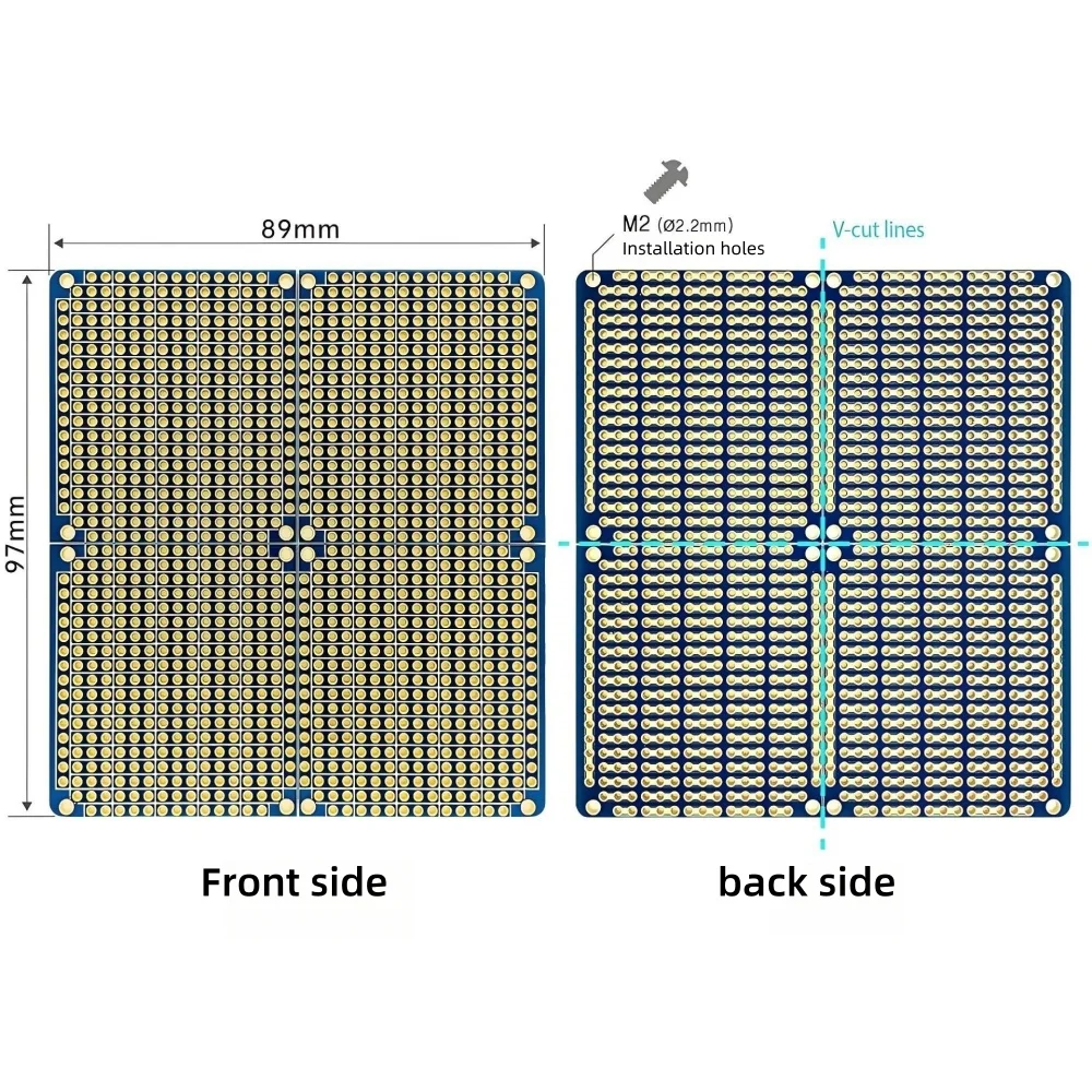 Papan PCB 4-in-1 dengan Sistem - Perfboard ulasan dan harga