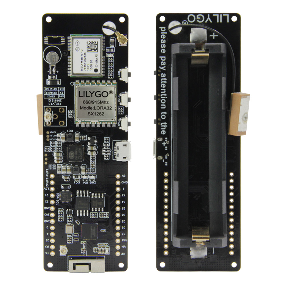 LILYGO T-BEAM V1.2 ESP32 LoRa  - Esp32 Battery Holder Lipo ulasan dan harga