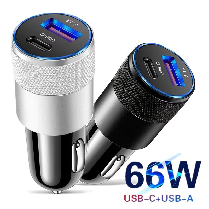 Pengisi Daya Mobil USB 66W Tip - Usb C Cable ulasan dan harga