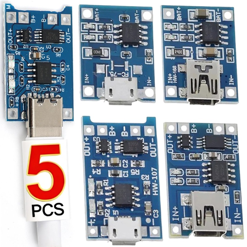 5V 3A Micro/Tipe-c/Mini 18650  - Tp4056 Module ulasan dan harga