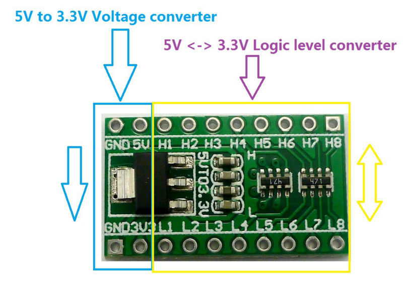 5 buah Modul Konverter Level L - Ams1117 Module ulasan dan harga