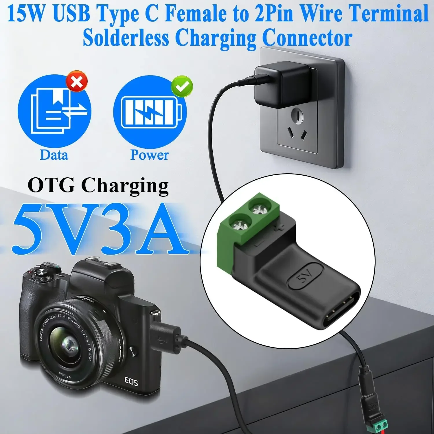 1-4Pcs Adaptor Terminal USB C  - Screw Terminal Block ulasan dan harga
