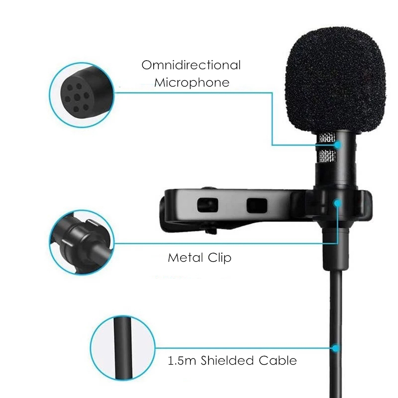 Mikrofon Lavalier Mini Portabe - Usb C Cable ulasan dan harga